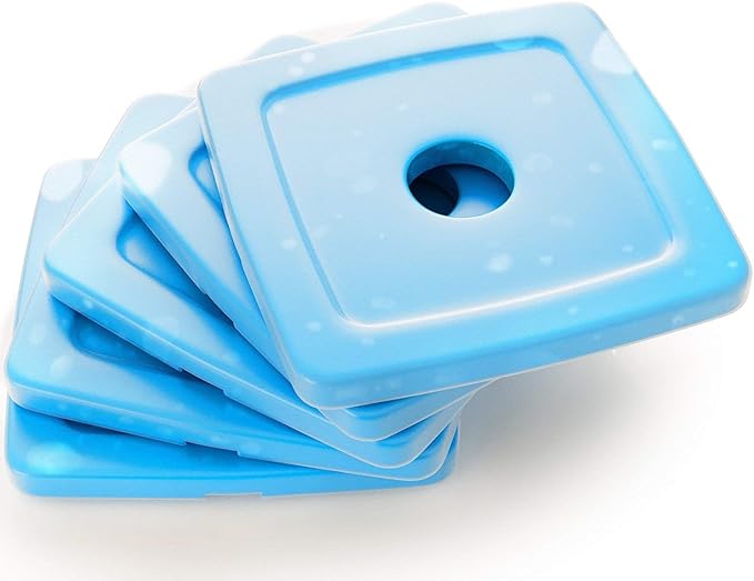 Healthy Packers Ice Pack for Lunch Box - 5 Ice Packs - Original Slim & Long-Lasting Freezer Packs for your Lunch or Cooler Bag