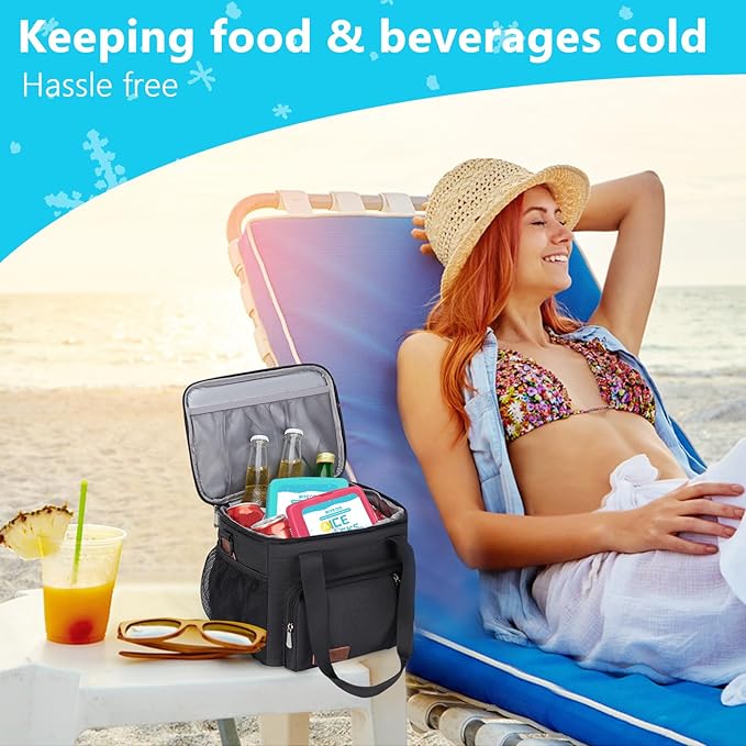 MIYCOO Ice Packs for Lunch Boxes & Lunch Bag - Quick Freeze Ice Pack Space Saving Freezer Packs - Reusable Slim Original Cool Pack - Cooler Accessories for Beach, Camping and Fishing