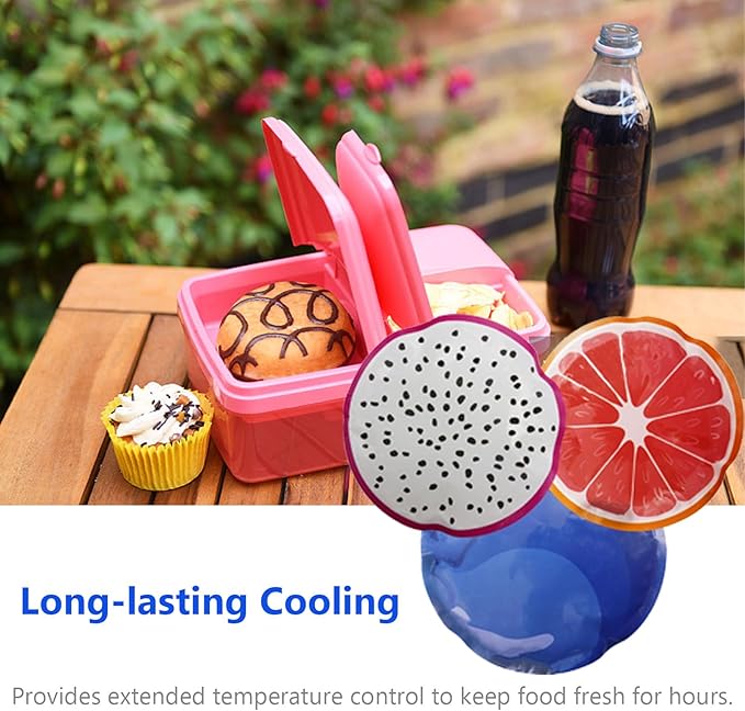 Reusable Ice Packs for Coolers - 5 Pack Freezable Gel Packs for Lunch Box, Camping, Picnic, Medical Cold Therapy - Leakproof & Long-Lasting Cold Storage