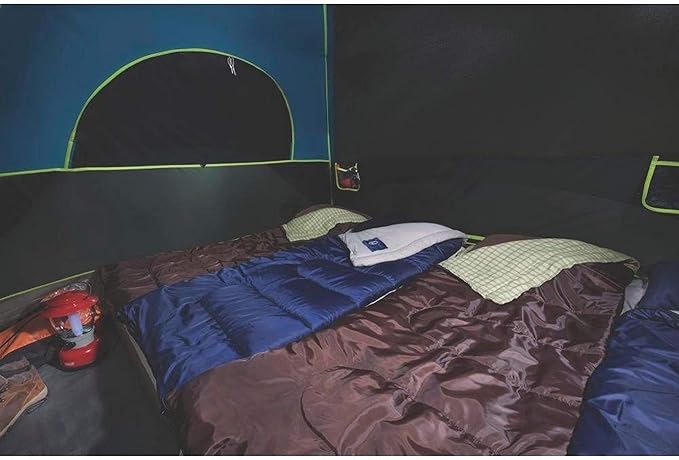 Coleman Carlsbad Dark Room Tent with Screened Porch, 4/6 Person Tent Blocks 90% of Sunlight to Keep Inside Cool, Weatherproof Shelter with Easy Setup, Made of PFAS-Free Materials