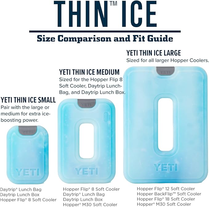 YETI ICE Sheet Refreezable Reusable Cooler Ice Pack