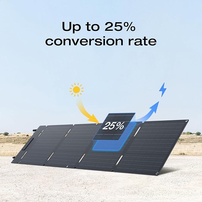 EF ECOFLOW Solar Generator River 3 with 60W Solar Panel, 245Wh Portable Power Station LFP Battery, 300W Up to 600W AC Output, <20 MS UPS, 1Hr Fast Charging Power Station for Outdoor/RVs