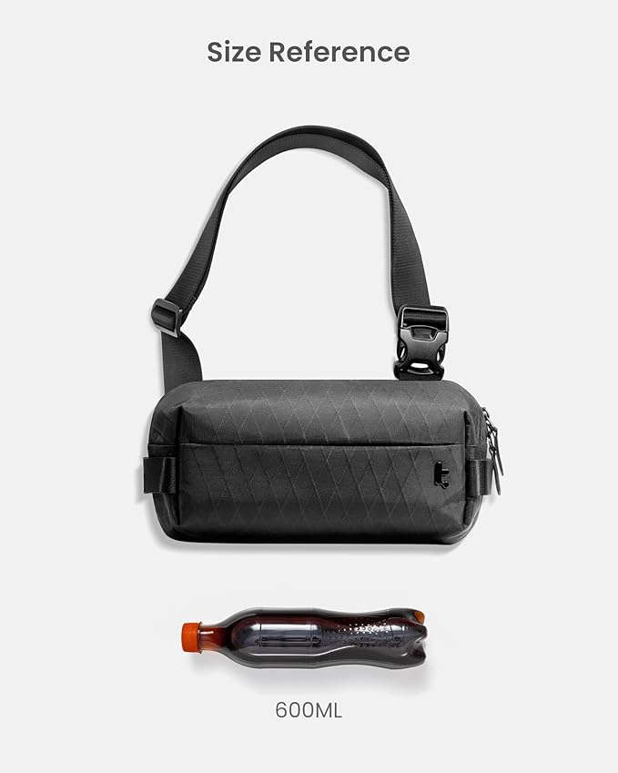 tomtoc Compact EDC Sling Bag, Chest Shoulder Crossbody Sling Daypack for Men Women, Water-resistant Lightweight Everyday Carry Casual Pack for Nintendo Switch 2, Tactical, Travel, Work, Gym, Sport