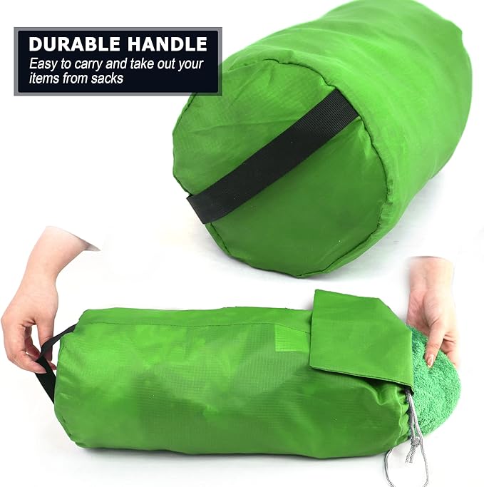 BeeGreen Stuff Sack for Backpacking Drawstring Storage Bag with Dust Flap