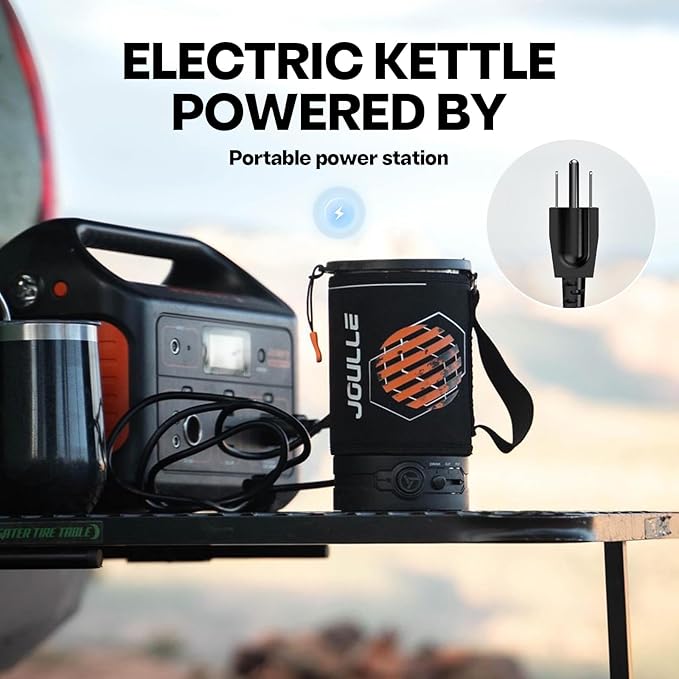 Electric Kettle Pot, Portable French Press Coffee Maker, Small Travel Water Boiler Cooker, 500 W Electric Tea Kettle for Boiling Water, Popcorn Maker, Camping RV Essentials