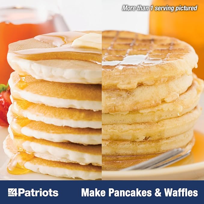 4Patriots Buttermilk Pancakes #10 Can: Survival Pancakes Designed to Last 10 Years, 32 Servings