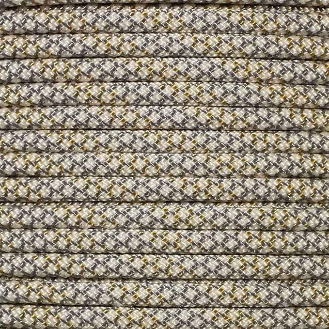Paracord Planet Holiday Colors 550 Paracord – Great for DIY, Bracelets, and Lanyards – Gold Mine (25 Feet)