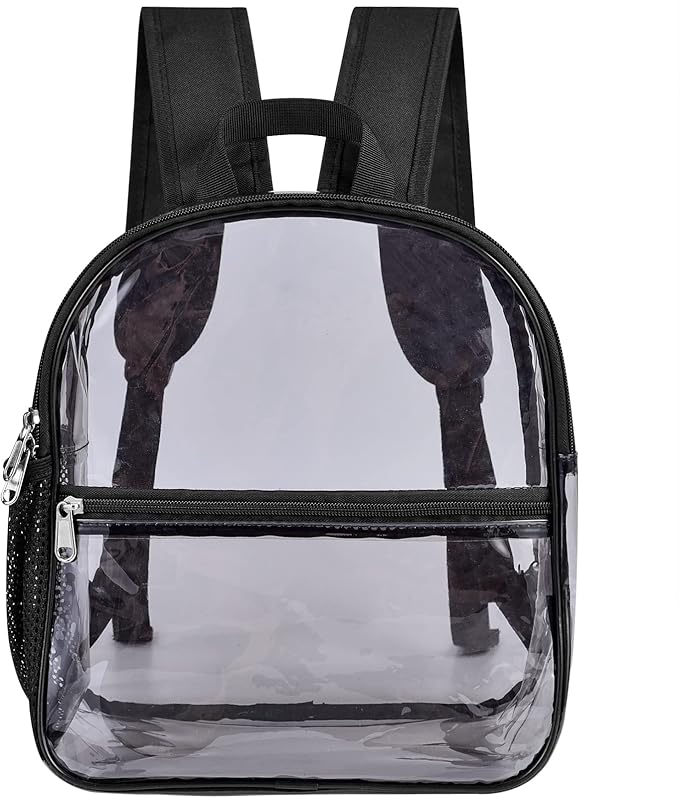 USPECLARE Clear Backpack for Stadium Approved 12×6×12, Water proof Clear Bag for Stadium Events and Concert Work Sport Event