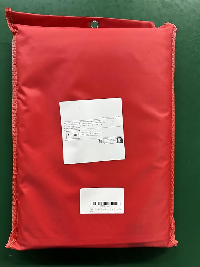 FLASLD Large Fire Blanket for Home and Kitchen, 6 ft x 8 ft Fiberglass Welding Blanket Emergency for People, Flame Retardant Protection and Heat Insulation