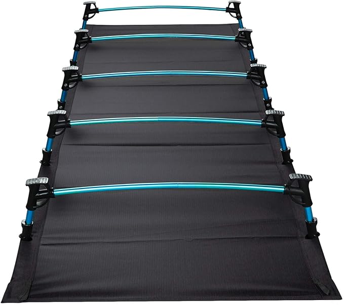 MOON LENCE Folding Camping Cot Outdoor Camping Bed Portable with Carry Bag Camp Cots for Adults for Hiking Backpacking Car Camping Outdoor&Indoor&Beach Use (black1)