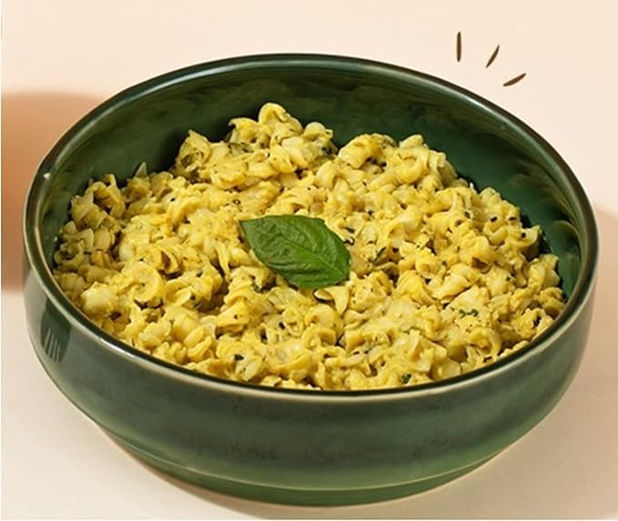 All Natural Pasta Cups – Freeze Dried Food - Pack of 4 - No Preservatives - 100% Natural Ingredients & Vegetarian - Ready to Eat Meals in 4 mins - 800 GMS (2 Three Cheese + 2 Peri Peri) - Yu Foodlabs