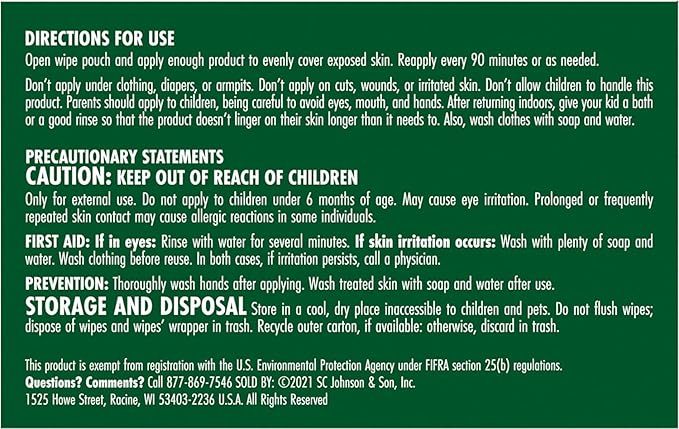 Stem Repels Mosquitoes: Mosquito Repellent Wipes with Botanical Extracts, 30 Count