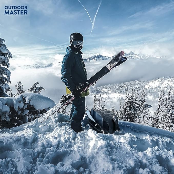 OutdoorMaster Boot Bag - 50L Ski Boots and Snowboard Boots Bag, Excellent for Travel with Waterproof Exterior & Bottom - for Men, Women and Youth