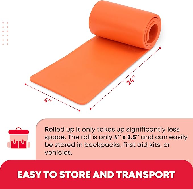 Ever Ready First Aid Universal Aluminum Splint, 24 Inch Rolled - 2 Pack