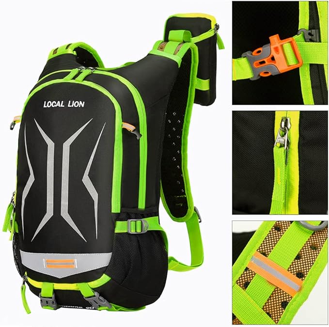 LOCALLION Cycling Backpack Biking Daypack for Outdoor Sports Running Breathable Hydration Pack Men Women 18L