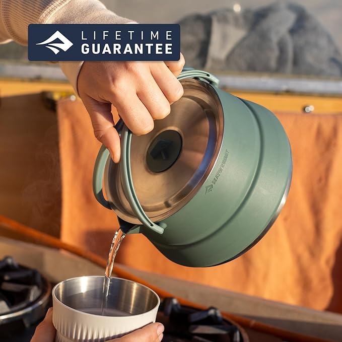 Sea to Summit Detour Stainless Steel 1.6 Liter Collapsible Camp Kettle