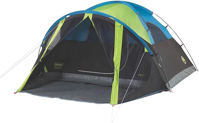 Coleman Carlsbad Dark Room Tent with Screened Porch, 4/6 Person Tent Blocks 90% of Sunlight to Keep Inside Cool, Weatherproof Shelter with Easy Setup, Made of PFAS-Free Materials