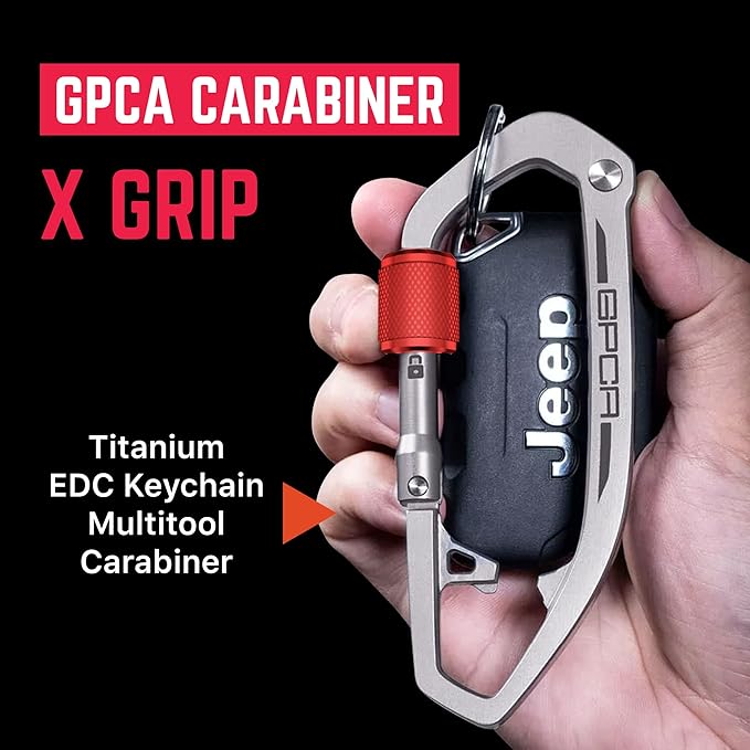 GPCA Carabiner Keychain Clip, Key Organizer, Key Ring, car Key Holder, Multi Tool EDC Gear with Bottle Opener