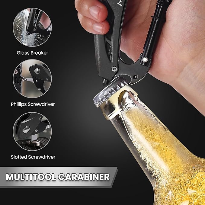 Fathers Day Dad Gift for Men Husband, 6-in-1 Multitool Knife for Camping, BEST DAD EVER Gift for Grandpa Papa from Daughter Wife Son, Birthday, Anniversaries Present for Him, Cool Tools for Men