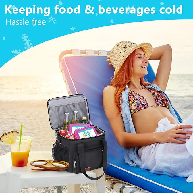 MIYCOO Ice Packs for Lunch Boxes & Lunch Bag - Quick Freeze Ice Pack Space Saving Freezer Packs - Reusable Slim Original Cool Pack - Cooler Accessories for Beach, Camping and Fishing