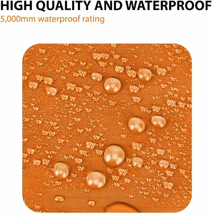 Gold Armour Rainfly Tarp Hammock, Premium 14.7ft/12ft/10ft/8ft Rain Fly Cover, Waterproof Ultralight Camping Shelter Canopy, Survival Equipment Gear Camping Tent Accessories (Orange 14.7ft x 12ft)