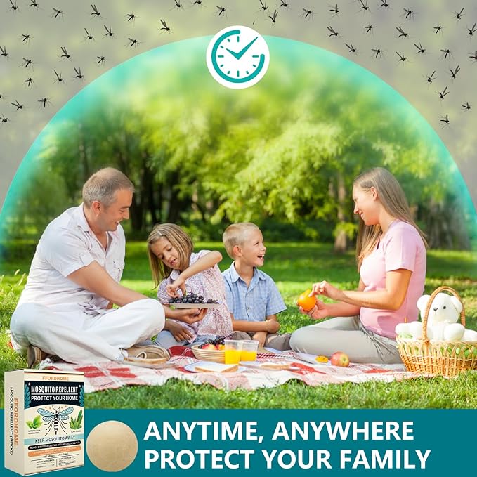 New Mosquito Repellent for Patio - Mosquito Repellent Indoor & Outdoor Protection - Mosquito Deterrent for Yard - Mosquito Control for Rooms, Keep Mosquitos Away for Camping - 8 Balls