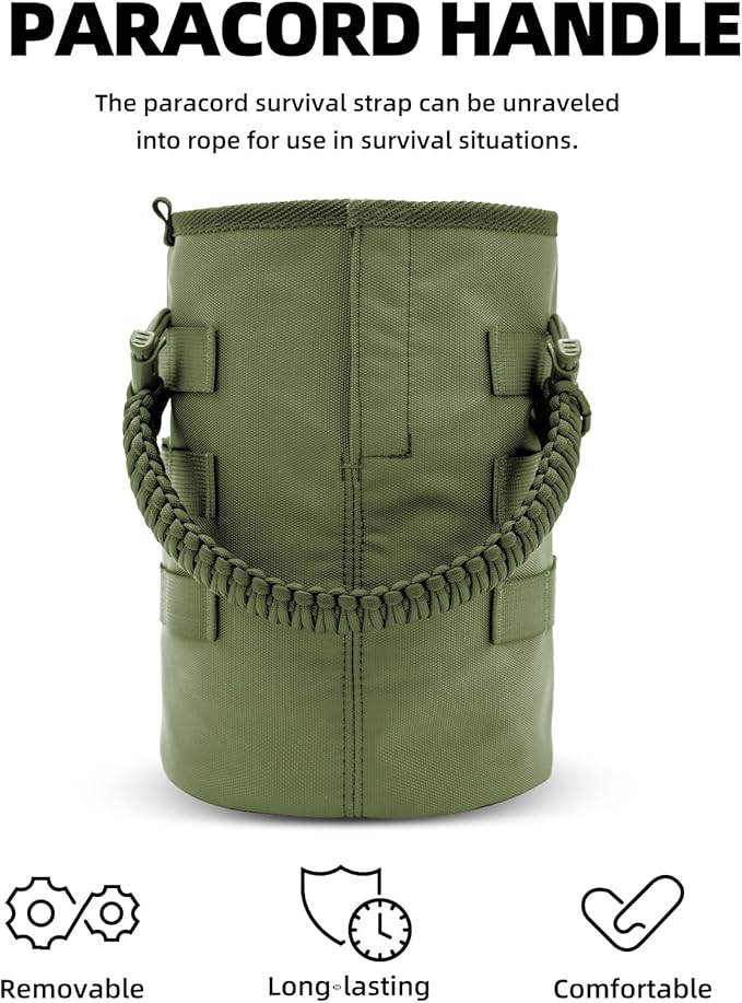 Water Bottle Holder Bag with Molle Strap - Water Bottle Carrier Pouch for Walking, Gym, Camping, Fishing, Hunting 32oz, 64oz, 128oz One Gallon Tactical Carrier Holder