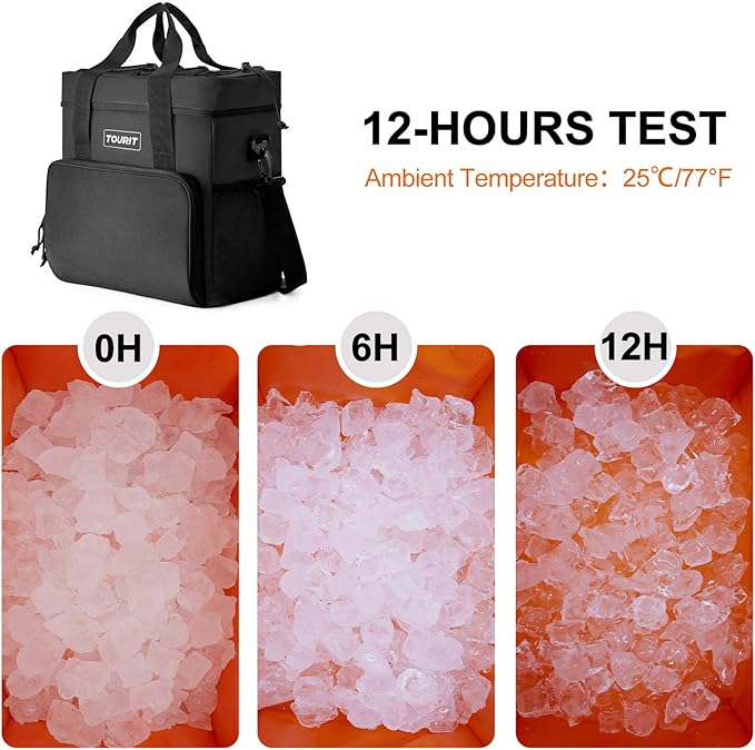 TOURIT Cooler Bag 24/35/46-Can Insulated Soft Cooler Portable Cooler Bag 14.6/24/32L Large Lunch Cooler for Picnic, Beach, Work, Trip