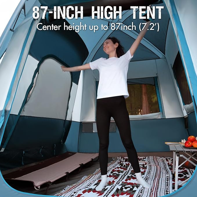 Portal 5-Person SUV Tent with Porch, 2-in-1 Car Camping Tent, Water-Resistant & Windproof, Trunk Tent with 2 Doors for Travel & Outdoor Adventures