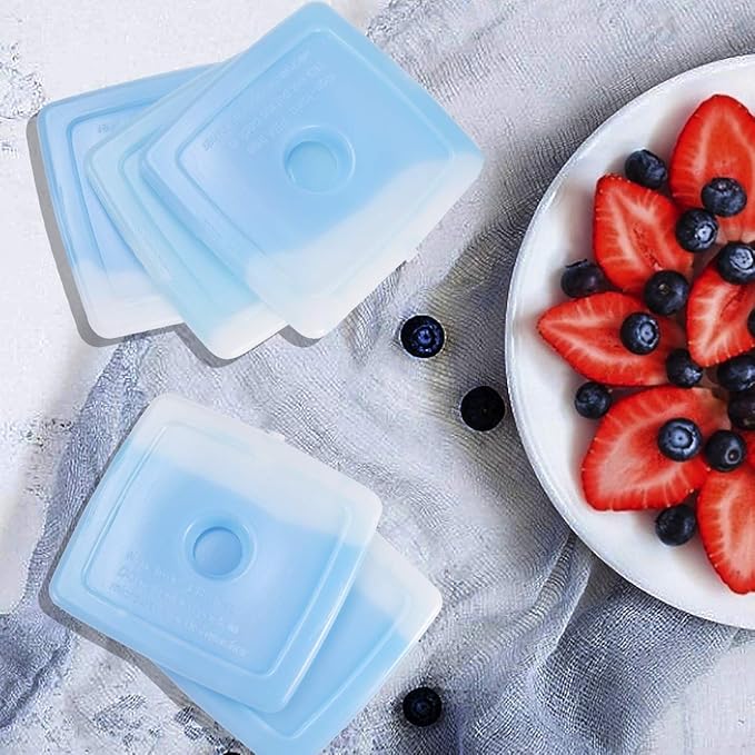 Cold Ice Pack Brick Reusable Long Lasting Cool Slim Thin Freezer Pack Cooler for Lunch Boxes Bag