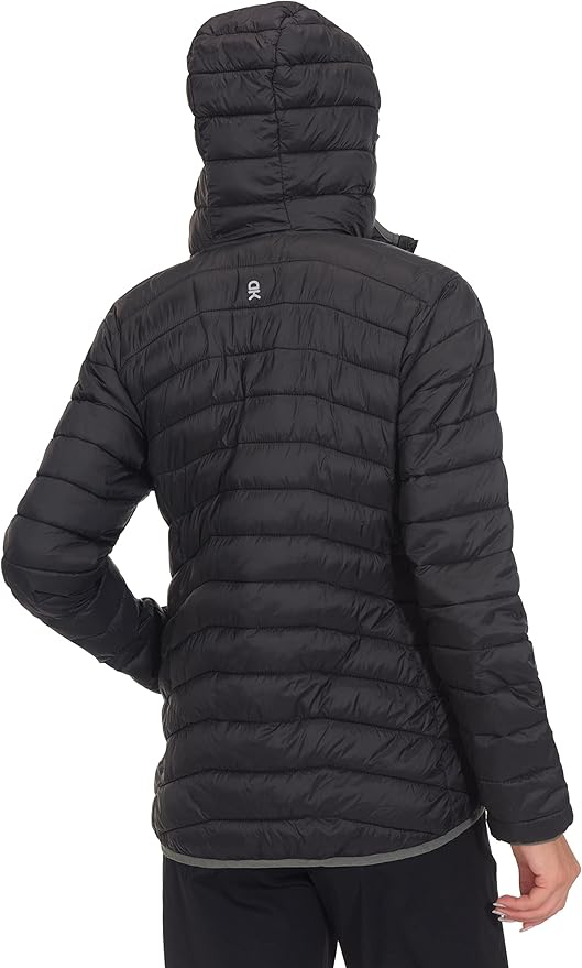 Little Donkey Andy Women's Packable Lightweight Puffer Jacket Hooded Windproof Winter Coat with Recycled Insulation