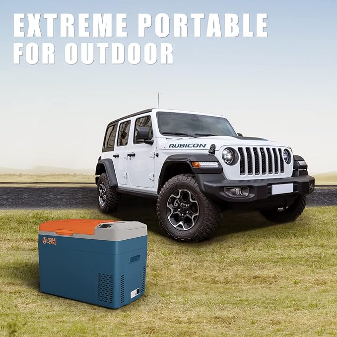 12 Volt Refrigerator, 32 Quart(30L) Portable Refrigerator Freezer(-7℉~50℉) APP Control Car Fridge Cooler with Compressor 12/24V DC and 110-240V AC for Car, Camping and Home Use