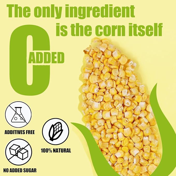 Premium Freeze Dried Sweet Corn Kernels 7 Oz/200g,No Sugar & Additives Healthy Snack Foods for Kids or Adults 100% Natural Freeze Dried Vegetables for Soups,Salads,Baking,Yogurt,Snacks