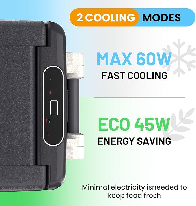 12 Volt Refrigerator, 42QT(40L) Electric Cooler, Portable Car Refrigerator Car Freezer 12V/24V DC 110-240V AC, 12V Car Cooler 0℉~50℉, Car Freezer 12v Portable Fridge for Car, Auto