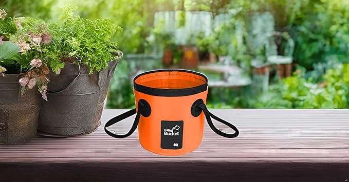 BANCHELLE Collapsible Bucket Water Container Portable Folding Camp Wash Basin for Outdoor Traveling Hiking Fishing Car Washing Gardening Camping 2 PCS