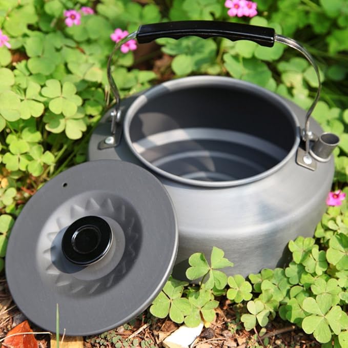 Docooler Tea Kettle, Stainless Steel Teapot, Portable Coffee Pot, Whistling Water Kettle, Camping Picnic Stove Top 0.8L/1.1L/1.2L/1.6L