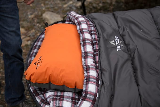 Teton Celsius Regular, -25F, 20F, 0F Degree Sleeping Bags, All Weather Bag for Adults and Kids, Camping Made Easy and Warm, Travel Sack Included