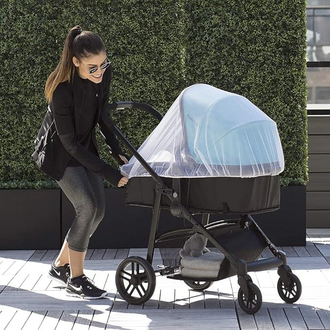 Durable Baby Mosquito Net (2 Pack) - Perfect Bug Net for Strollers, Bassinets, Cradles, Playards, Pack N Plays and Portable Mini Crib (Coffee)