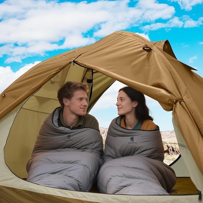 GEERTOP Ultralight 2 Person Backpacking Tent 4 Season Waterproof Camping Tent Double Layer Cold Weather Easy Set Up Tents for Family Camp, Hiking, Hunting Outdoor Mountaineering Travel