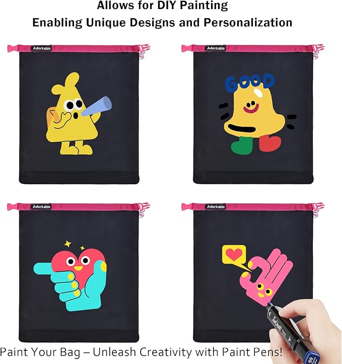 Waterproof Swim Bag for Wet Clothes, Paintable Wet Bag for Beach Swimsuit & Towels Bathing Suit Bag Dry Bag for Kayaking, Soap Travel Case, Fuchsia Band