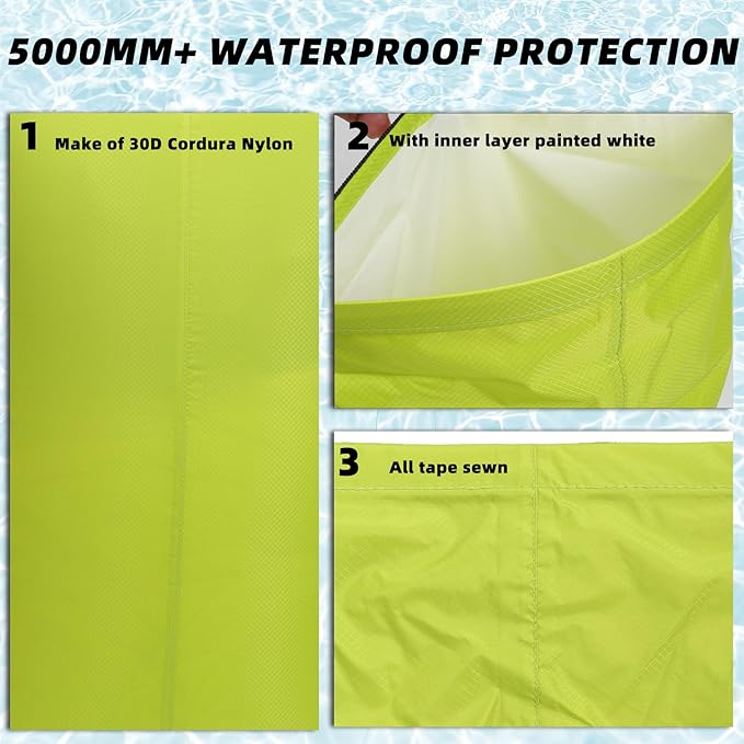 Desoto Waterproof Dry Bag - Roll Top Waterproof Backpack Sack Keeps Gear Dry, PU5000mm, for Kayaking,Boating, Hiking, Camping (Blue, 10L)