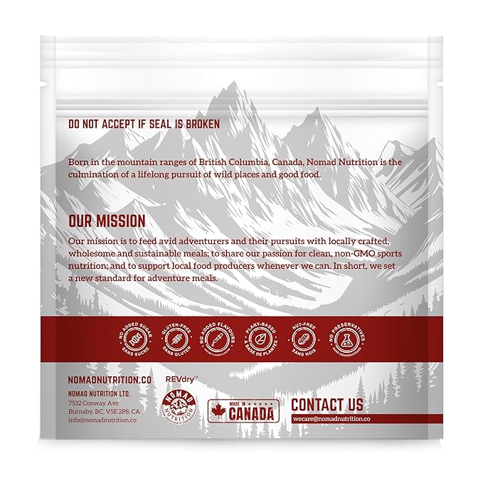 Nomad Nutrition Ukrainian Borscht | Instant Freeze Dried Backpacking & Camping Food | Plant-Based, Non-GMO Hiking Meals with High-Energy, Vegan, Gluten-Free | 56g - 2 Pack