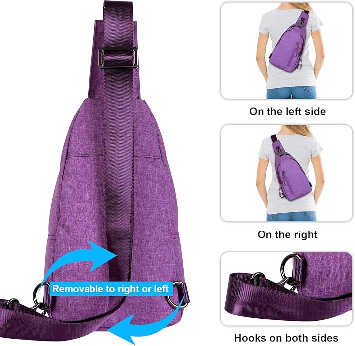 Sling Crossbody Bags Trendy Travel Anti Theft Safe Purse Bags for Women Men Waterproof