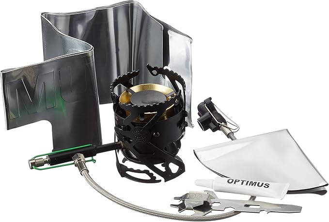 Optimus Polaris Optifuel Stove, Liquid or Canister Fuel type, Camping, Backpacking, Emergency Preparedness, Durable Metal Construction
