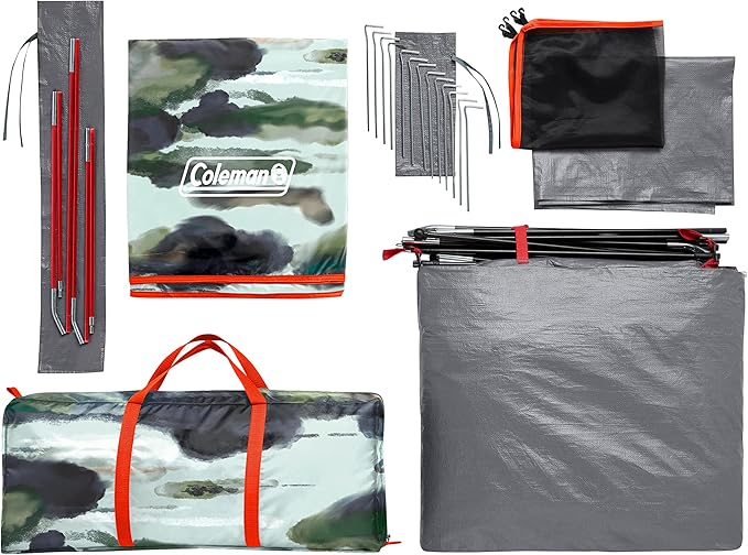 Coleman Skydome Tent with 5 Minute Setup, 2/4/6/8-Person Weatherproof Tent with Rainfly & Carry Bag, 20% More Headroom Than Traditional Canopies