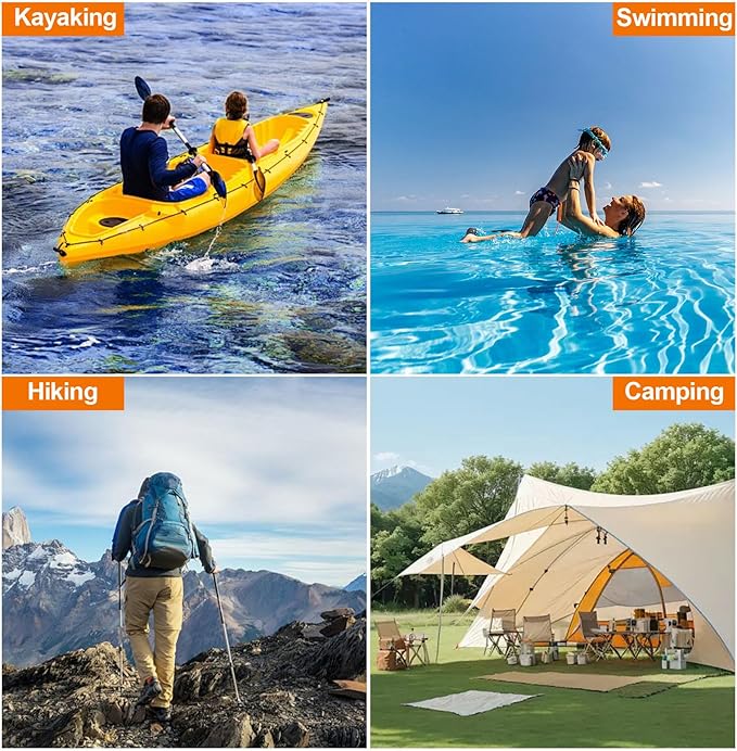 Dry Bag, Waterproof Floating and Lightweight Dry Bags, Roll Top Sack Keeps Gear Dry, for Kayaking, Rafting, Boating, Swimming, Camping, Hiking, Beach, Fishing outdoor