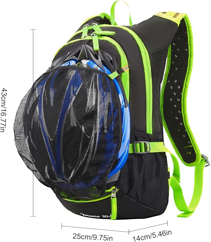 LOCALLION Cycling Backpack Biking Daypack for Outdoor Sports Running Breathable Hydration Pack Men Women 18L