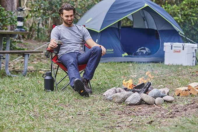 Coleman Sundome Camping Tent with Rainfly, 2/3/4/6 Person Tent Sets Up in 10 Mins, Weatherproof Shelter for Camping, Festivals, Backyard, Sleepovers, & More