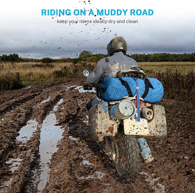 Gonex 40L 60L 80L Extra Large Waterproof Duffle Travel Dry Duffel Bag Heavy Duty Bag with Durable Straps & Handles for Kayaking Paddleboarding Boating Rafting Fishing