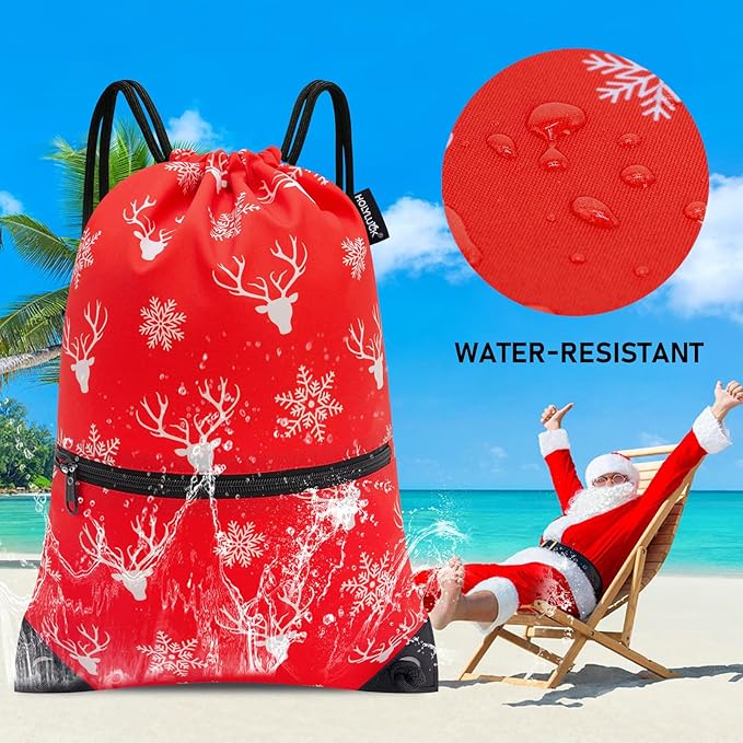 HOLYLUCK Drawstring Backpack Bag Sport Gym Sackpack